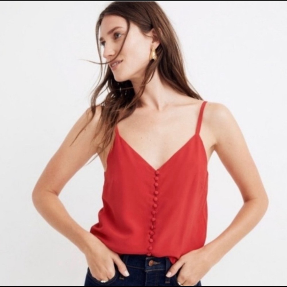 Madewell Silk Button-Down Cami